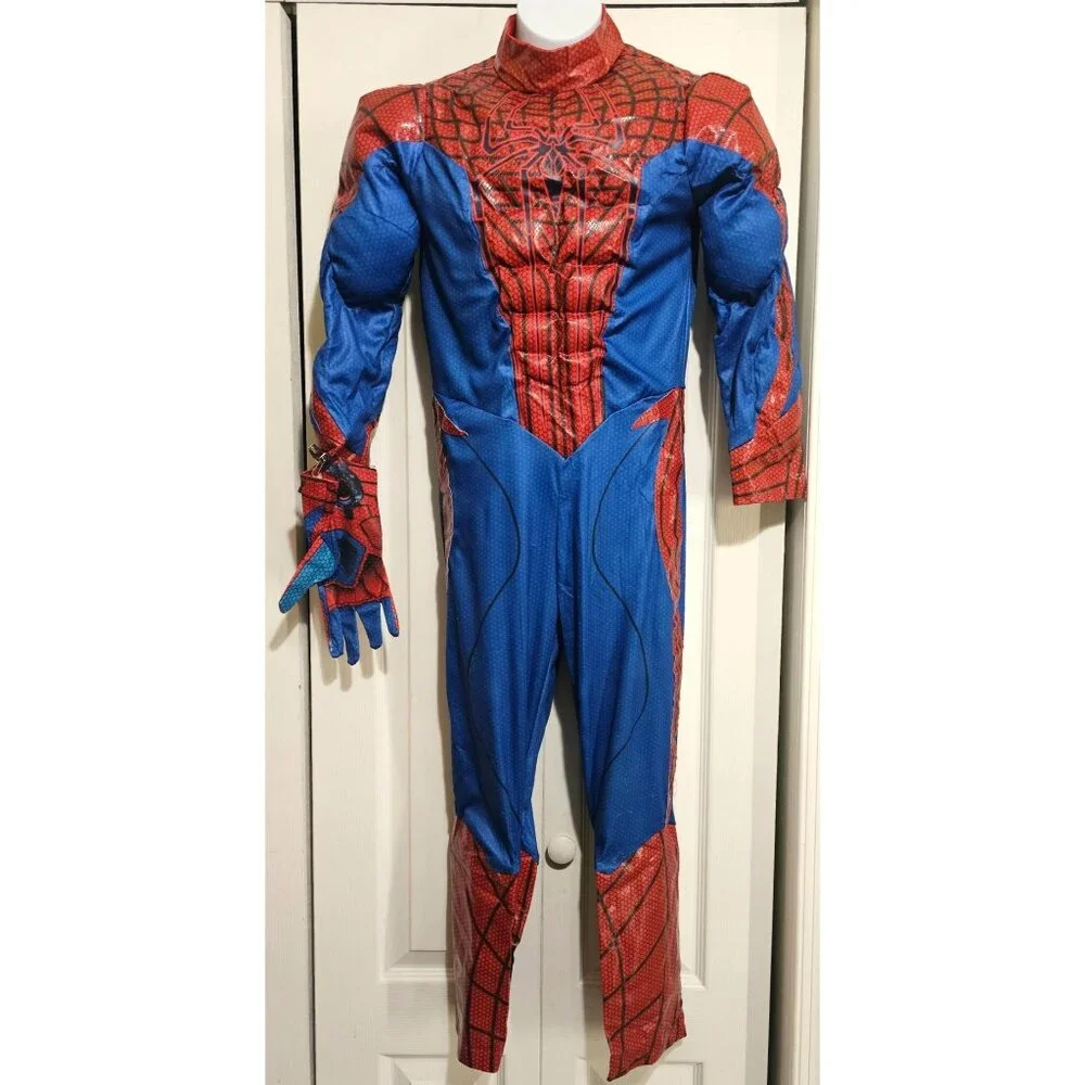 Disney Store Spiderman Muscle Suit Costume Glove Marvel Avengers Halloween Kids
